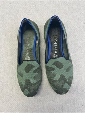 Rothy’s The Flat Camo Knit Slip On Flats Women’s Size 7 Washable Shoes